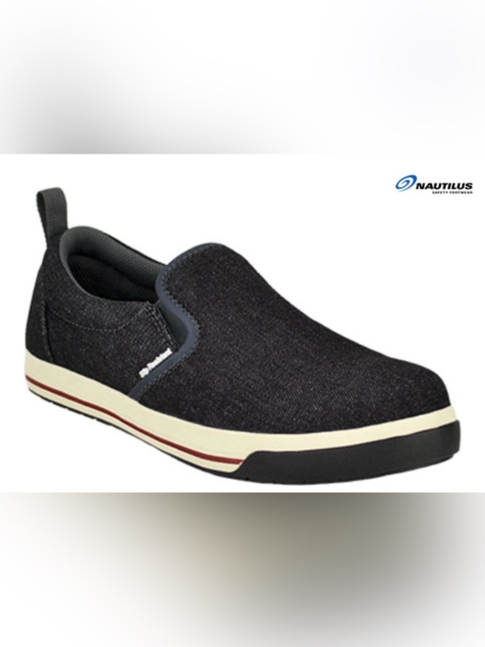 Nautilus Steel Toe Slip-On Wedge Sole Work Shoe Steel Safety Toe slip resistant